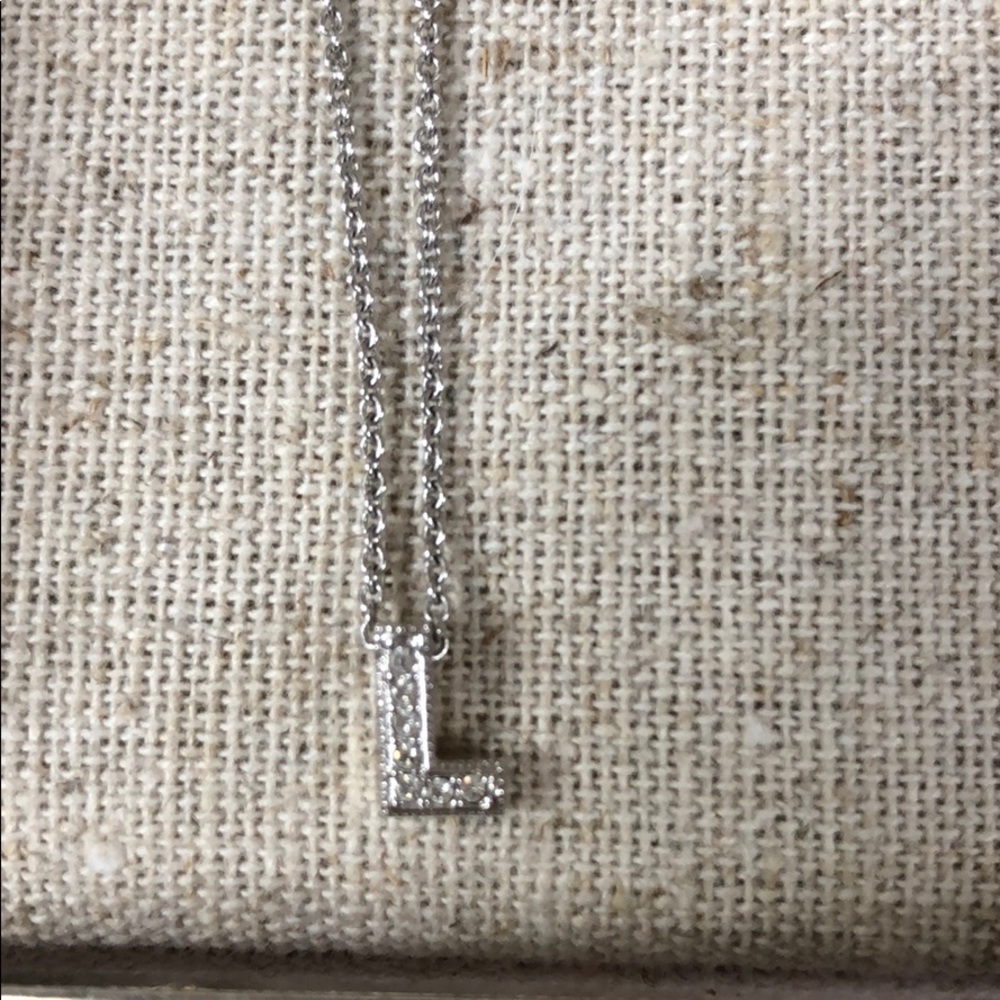 Nadri "L" initial necklace